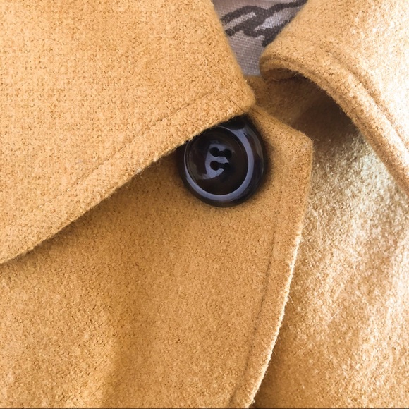 Chloe Coat Wool Mustard Yellow One Wool Button Jacket size US 4 Made in Italy - Picture 5 of 10